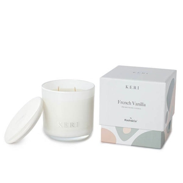French Vanilla Luxury Soy Candle Indulgence 390g