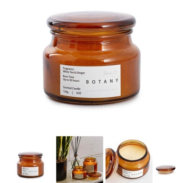 Scented Candle Botany Jar White Tea & Ginger