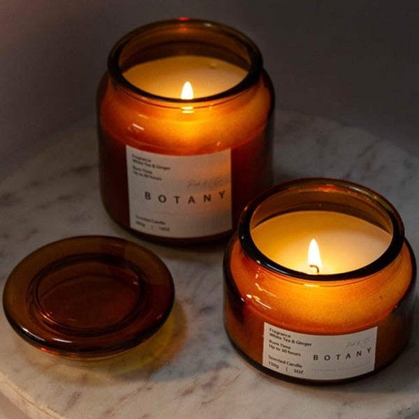 Scented Candle Botany Jar White Tea & Ginger