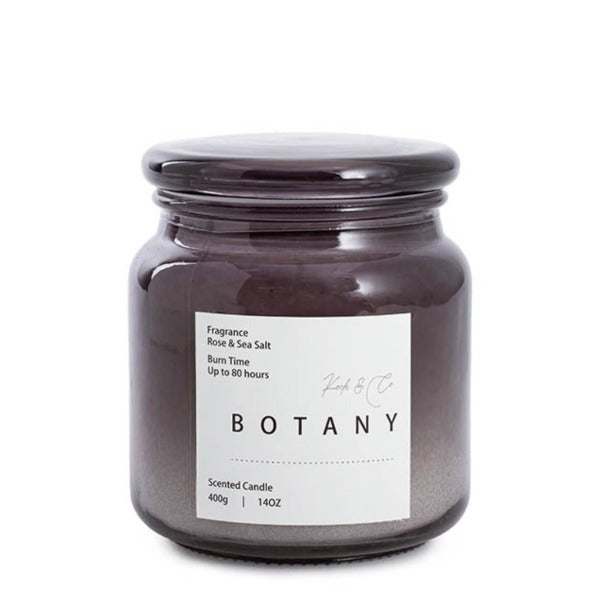 Scented Candle Botany Jar Rose & Sea Salt