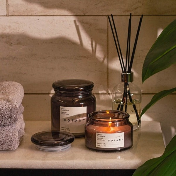 Scented Candle Botany Jar Rose & Sea Salt