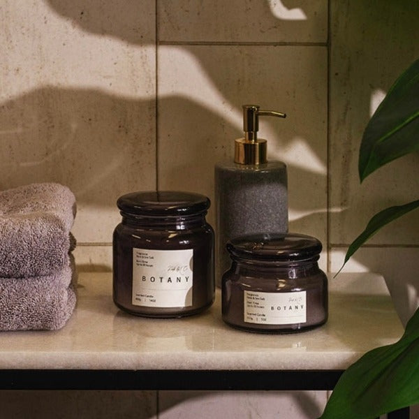 Scented Candle Botany Jar Rose & Sea Salt